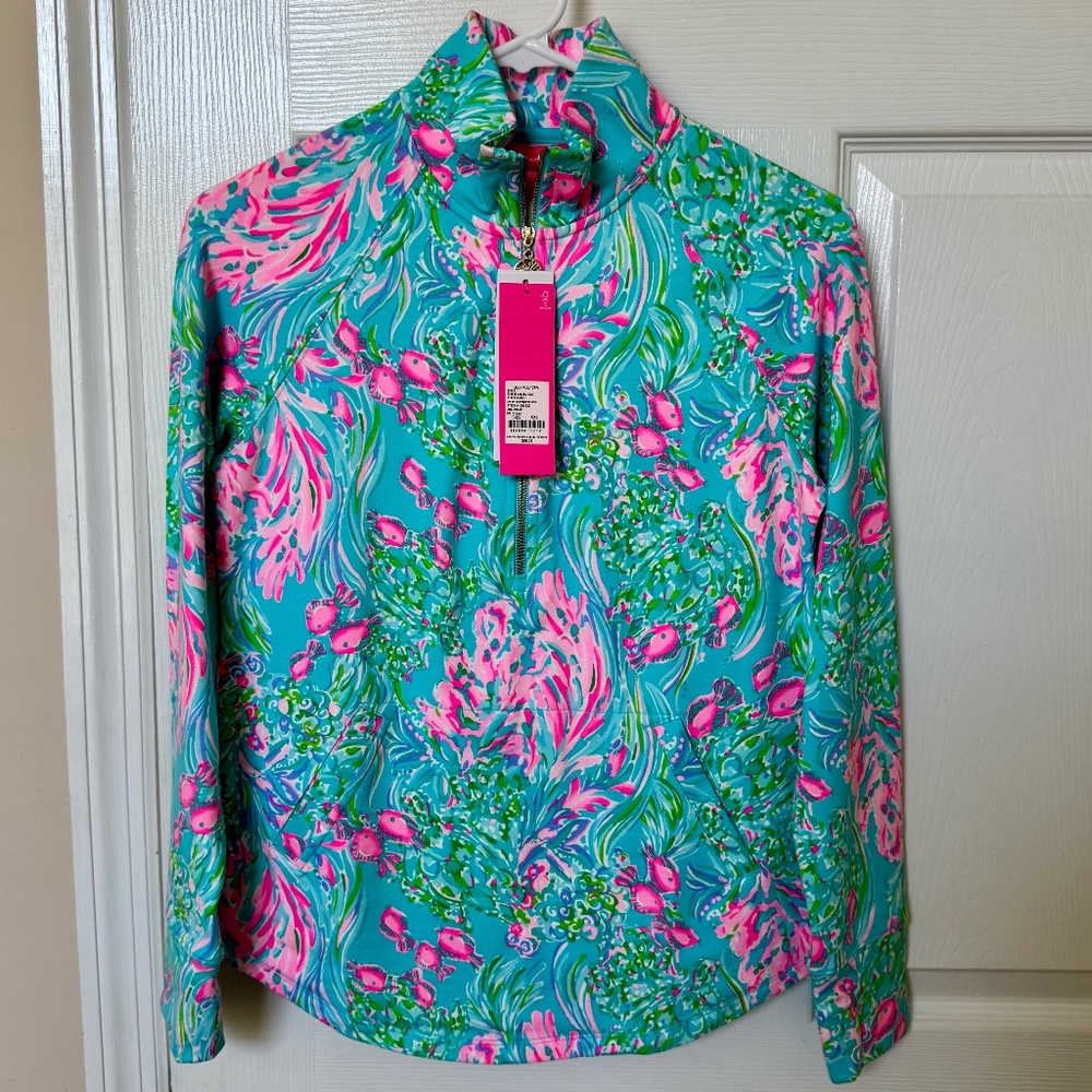 Lilly Pulitzer ~ NWT UPF 50 half-zip Shirt